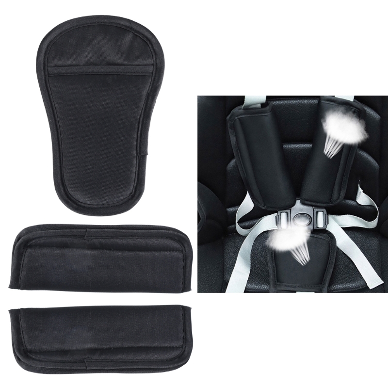 Shoulder pad set for strollers, safe and comfortable shoulder pads for strollers, soft and long shoulder pads for strollers