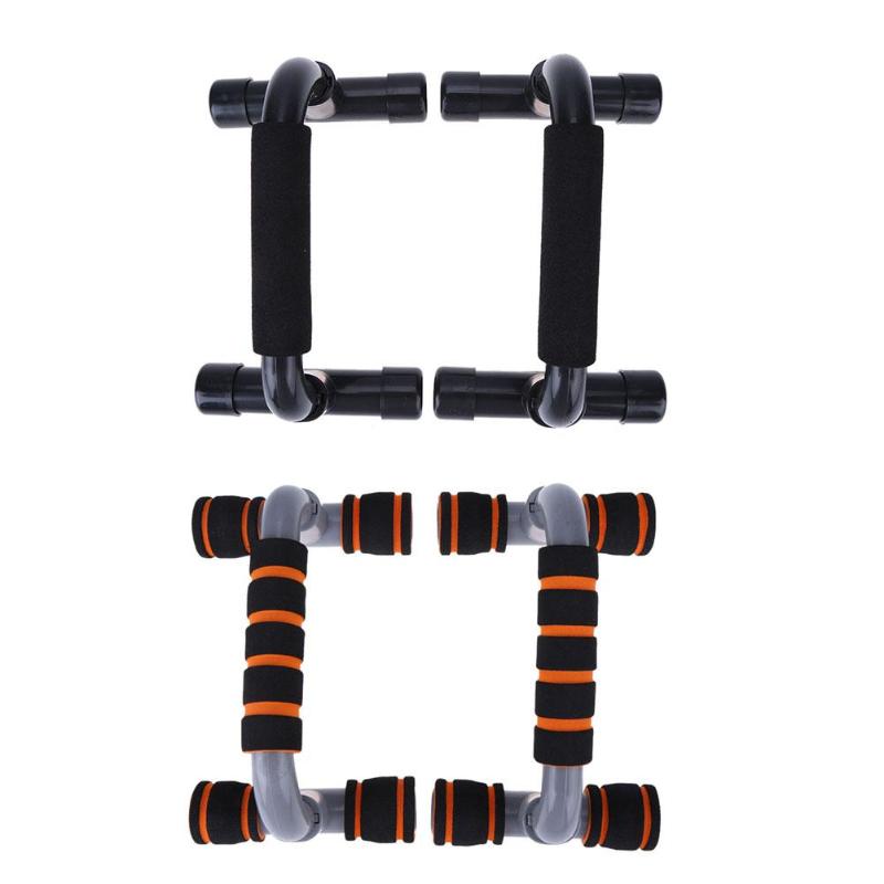 1 par empurrar para cima barra de suporte push up placa exercício treinamento peito barra esponja aperto da mão trainer equipamentos de fitness construção do corpo