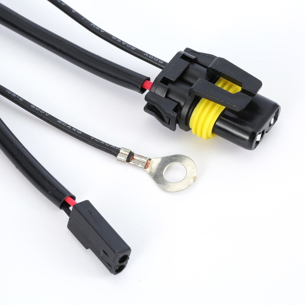 Arnés de Cableado Universal para faros de xenón, Cable de relé de batería Hi/Lo HID, 35W, 12V, para faros delanteros de coche