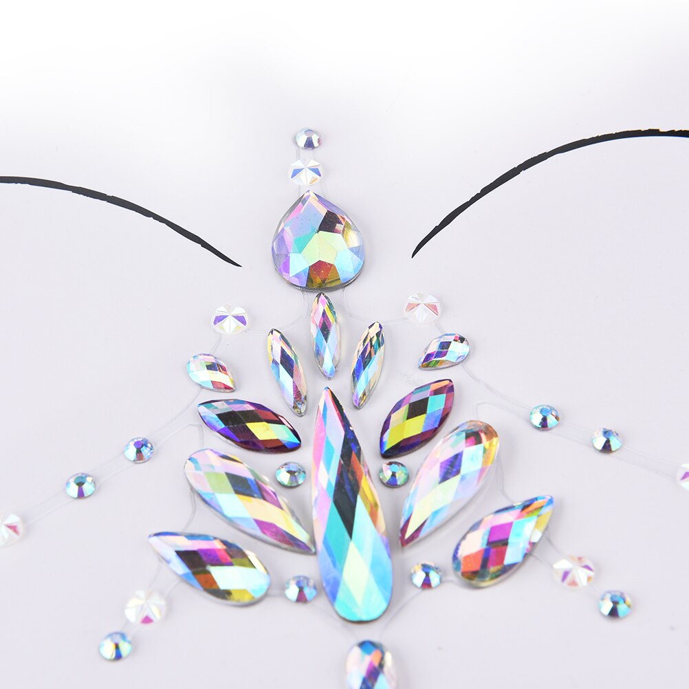 Weihnachten DIY Körper Kunst Klebstoff Kristall funkeln Juwelen Festival Partei Auge Tätowierung Aufkleber machen-hoch Weihnachten Dekor