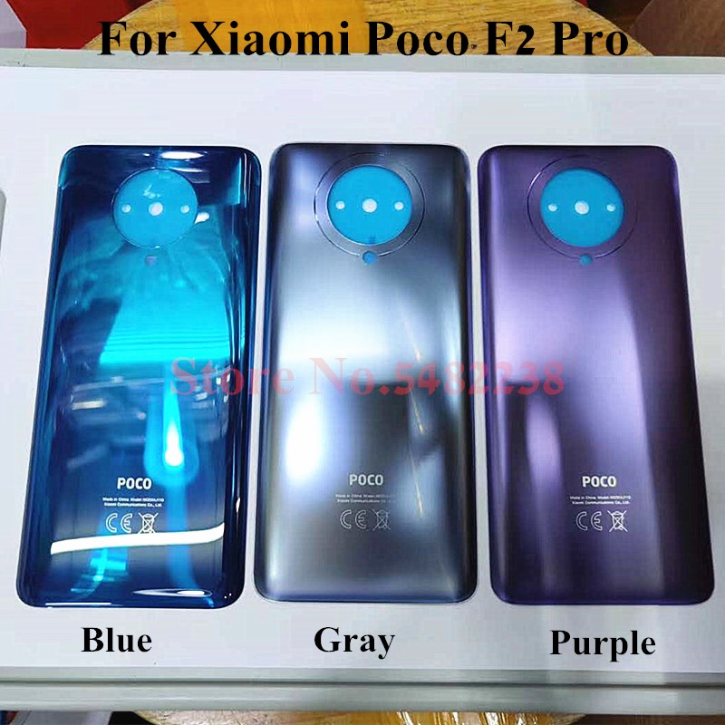 100% Originele Terug Batterij Cover Voor Xiaomi Poco F2 Pro Mobiele Telefoon Geval Achterste Behuizing Deur Vervangende Onderdelen