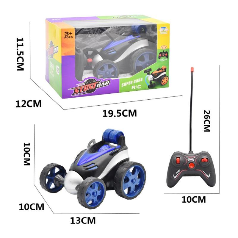 Electric Wireless Remote Control Car Tumbling Stunt Dump Truck Toy ABS Plastic Personality Cool Wireless Birthday: Dark Blue