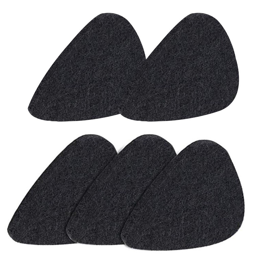 5 Pcs Professionele Vilt Ukulele Picks Zwart/Grijs/Wit Ukeleles Plectrum 3Mm Zachte Vilten Pick gitaar Deel Accessoires