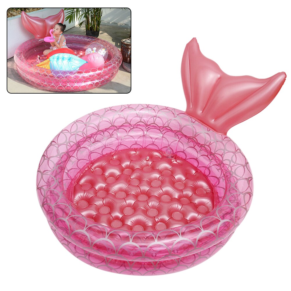 Backyard Swimming Kids Toddlers Summer Foldable Fish Shape Indoor Outdoor Water Play Family Inflatable Kiddie Pool PVC Portable