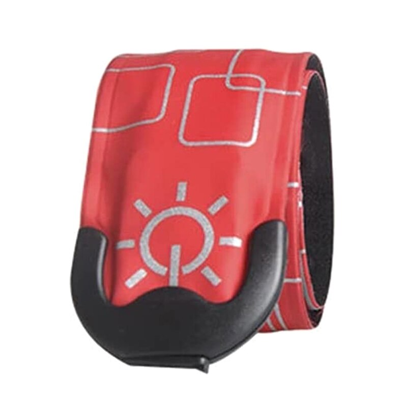 Led Lichtgevende Night Running Armband Verlichting Klap Armband Usb Oplaadbare Glow In The Dark Veiligheid Sport Polsband Voor Mannen N1HF: Red