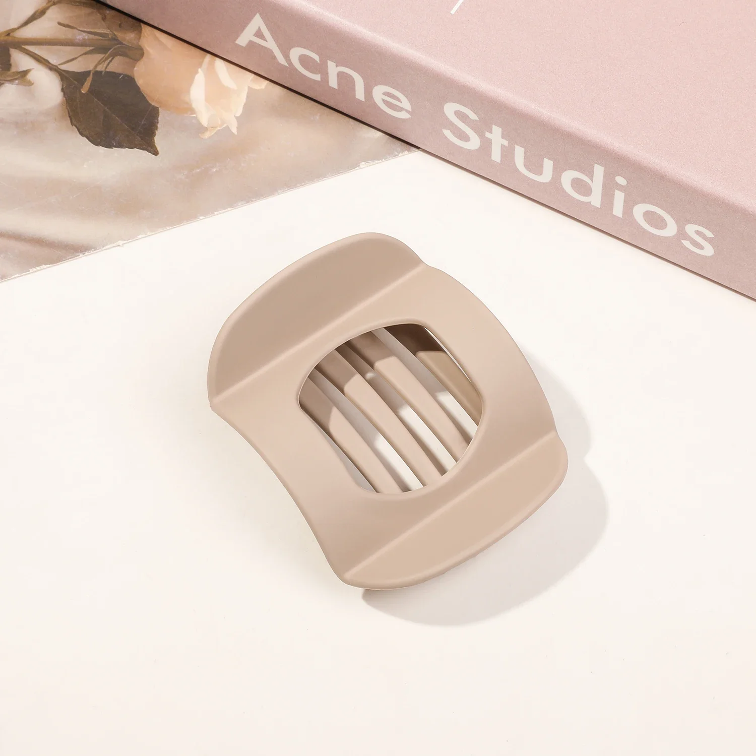 Pinzas para el pelo antideslizantes para mujer, horquillas de garra de pato en forma de arco Vintage, accesorios para el cabello de PC, grandes y pequeños, nuevos: Verde militar