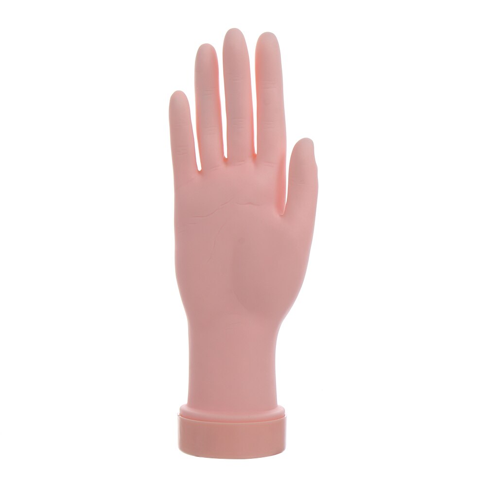 Professionele Acryl Gel False Hand Nail Art Training Plastic Nep Vinger Manicure Model Flexibele Diy Zachte Display Nail Tool