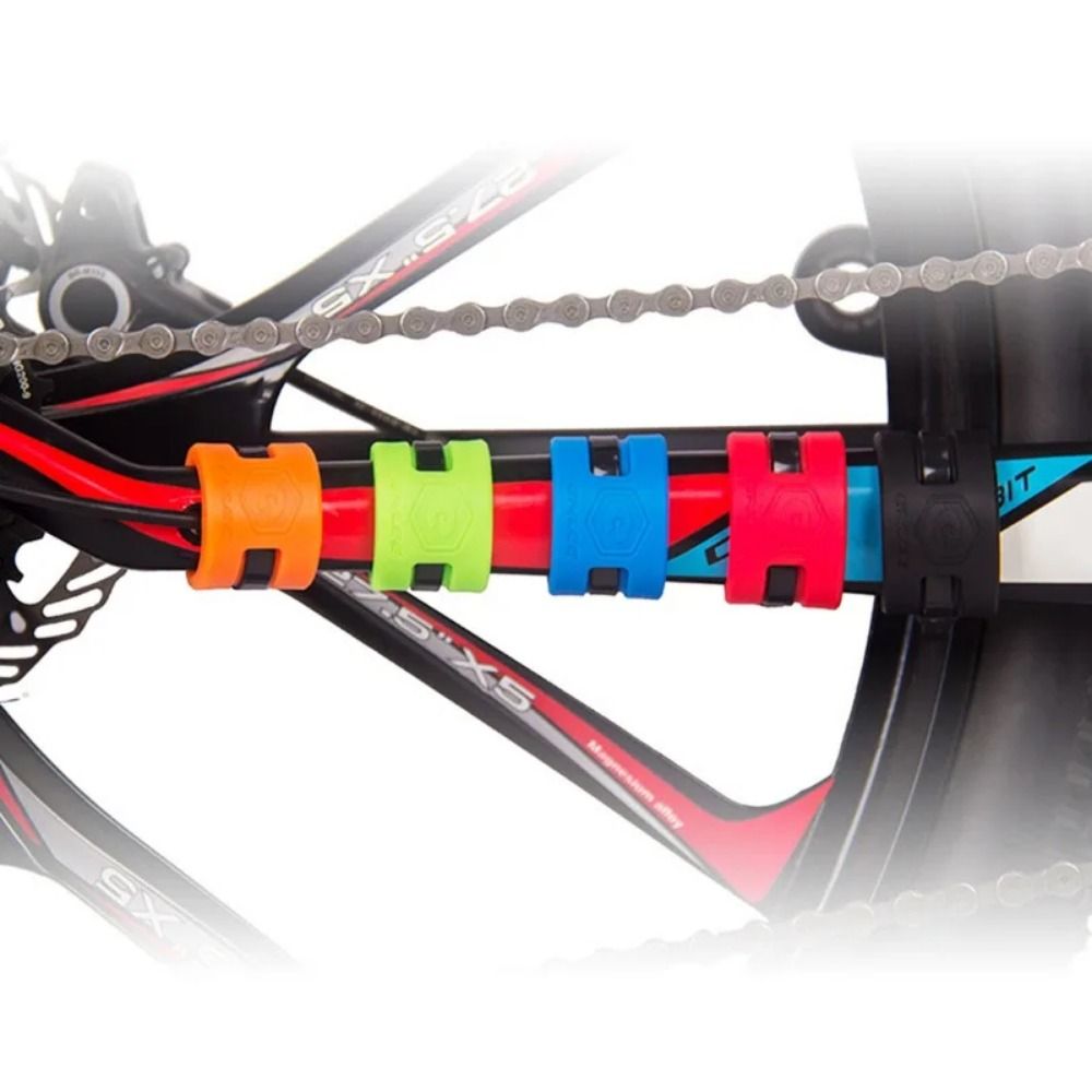 Rubberen fietsbeschermende uitrusting Fietsframe Stabiele fiets Anti-botsing beschermhoes Beschermende ring Betrouwbaar