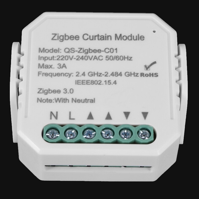 Zigbee Curtain Switch Module,Roller Shutter Blind Motor,Tuya Smart Life APP Remote Control for Google Home/Siri/Alexa