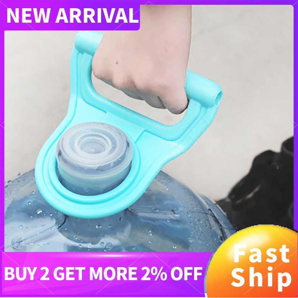 1PC de plástico ASA para botellas de agua de ahorro de energía más grueso agua manejar cubo de agua dispositivo de elevación llevar embotellada dispositivo de bombeo de colgar