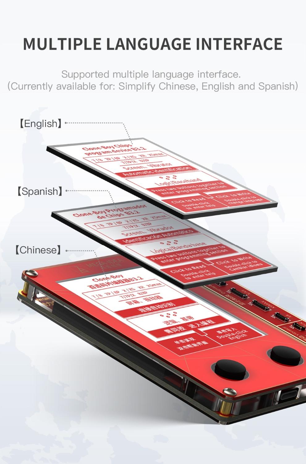 Pantalla LCD QianLi Mega-Idea programador de reparación de tono verdadero para 7 8 XR XS Max vibración/recuperación fotosensible