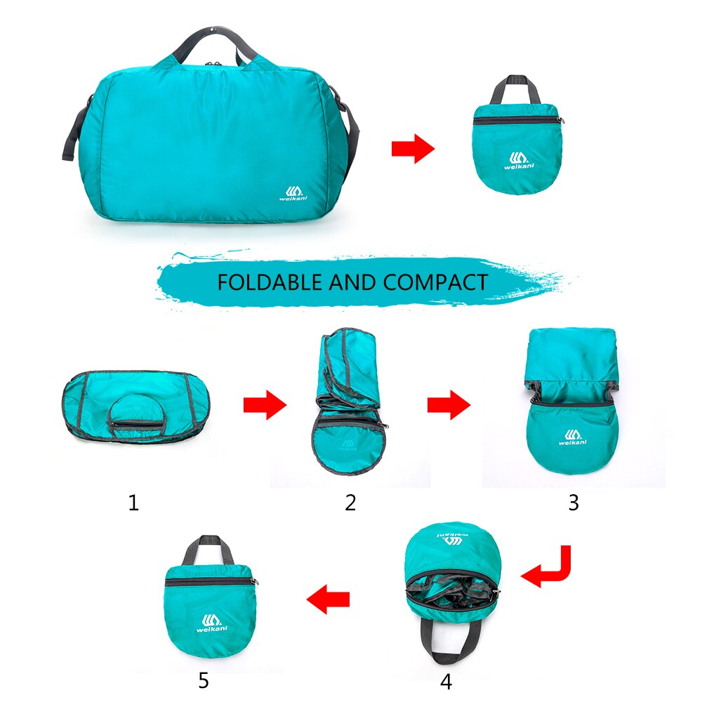 32l grote waterdichte reistassen voor mannen en vrouwen, opvouwbare rugzak, schoudertas, sporttas, buitenwandelen