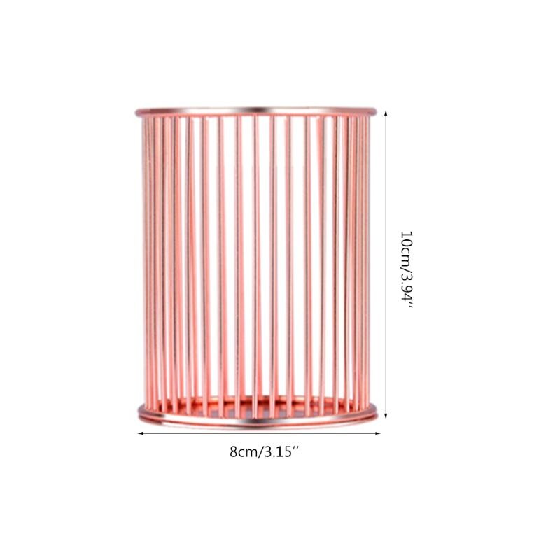 Round Stick Cylinder Pen Pencil Collection Holder Makeup Brushes Storage Tool Home Office Desk Organizer