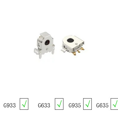 Interruptor de encendido y botón de volumen para auriculares Logitech G933 G935 G633 G635 Artemis Spectrum, repuesto de cojín para auriculares inalámbricos: 3XS / Azul cielo