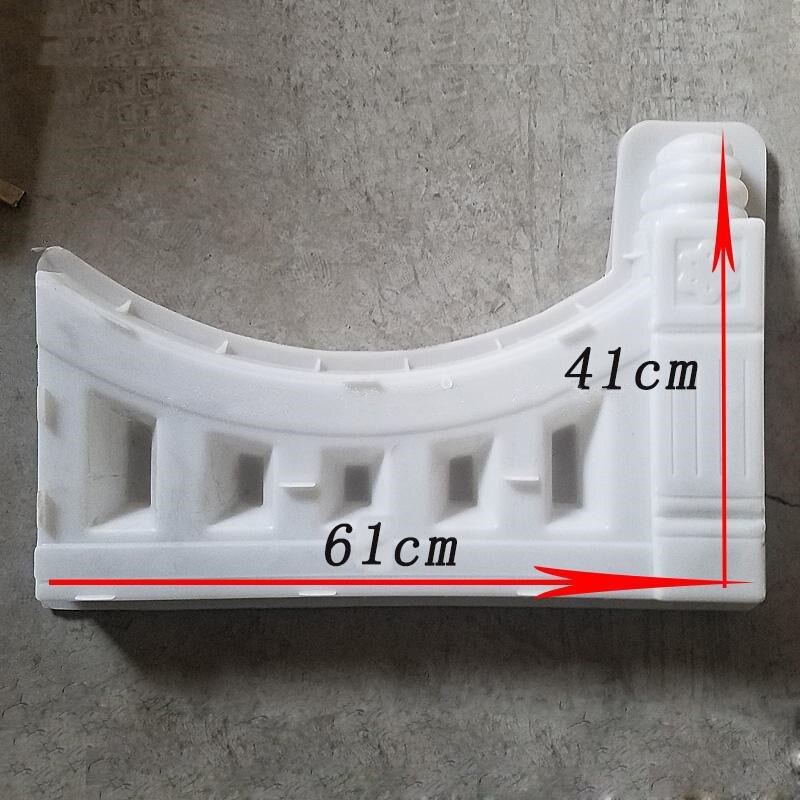 1pcs 61x41cm Concrete Fence Mold Garden Flower Pool Plastic Mold Brick Courtyard Rectangle Antique Flower Pond Paving Molds DIY