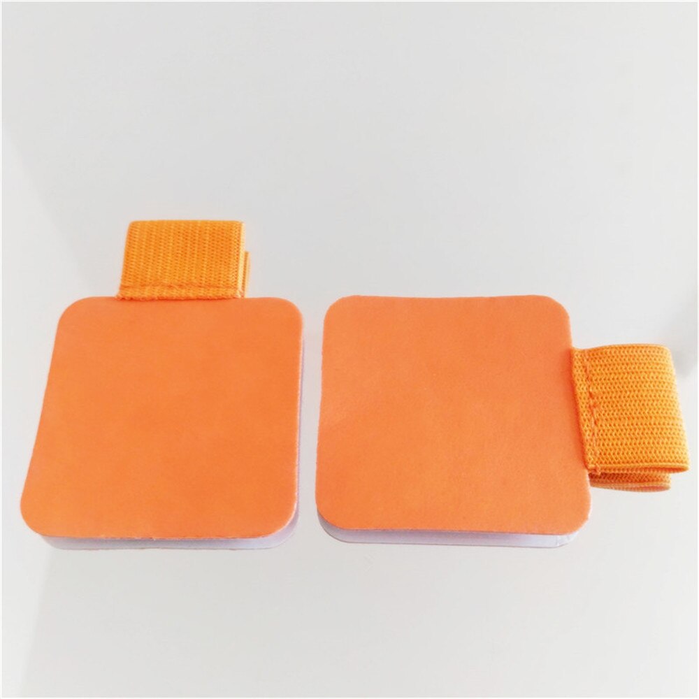 Porte-crayon en cuir PU auto-adhésif, 2 pièces, boucle élastique, pince à crayon, organisateur de papeterie pour carnet de notes, Journal planificateurs: 2pcs orange