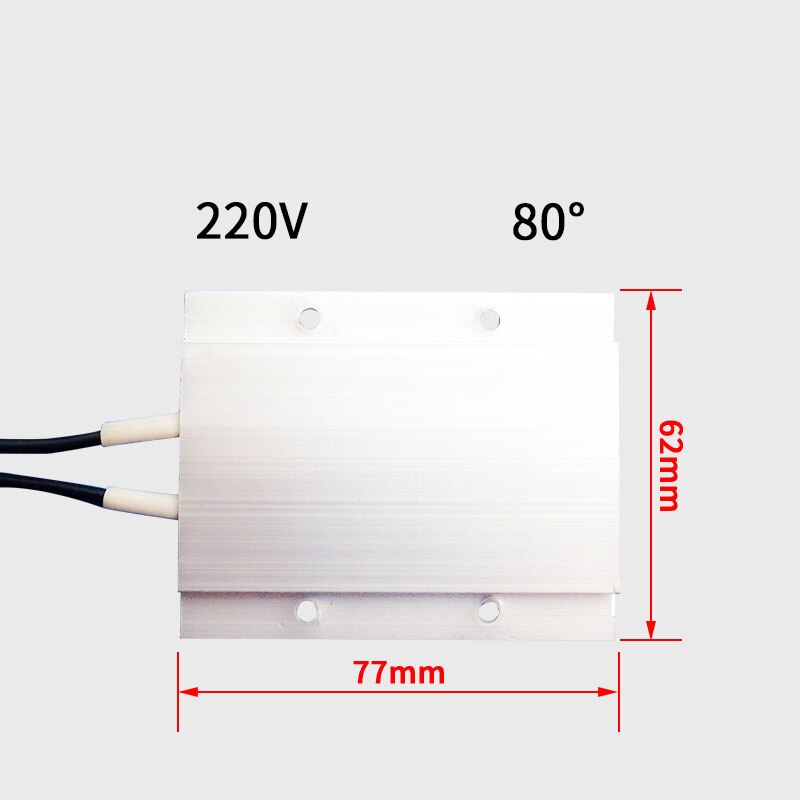 PTC Heizelement 12V 24V 110V 220V Konstante Temperatur Thermistor Luft Heizung Sensor Aluminium Haar Trockner Lockenwickler Heizung: 80 Grad 220V
