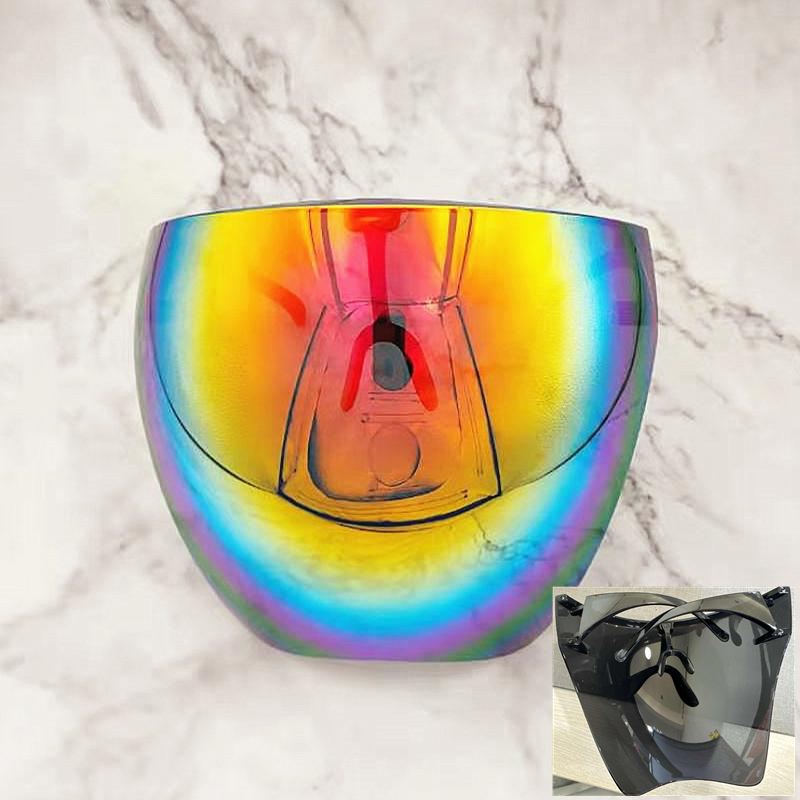 Solglasögon herr cykelglasögon damer ansiktsskyddsglasögon helmaskerade sfäriska linser stänkskyddande skyddsglasögon: Grön