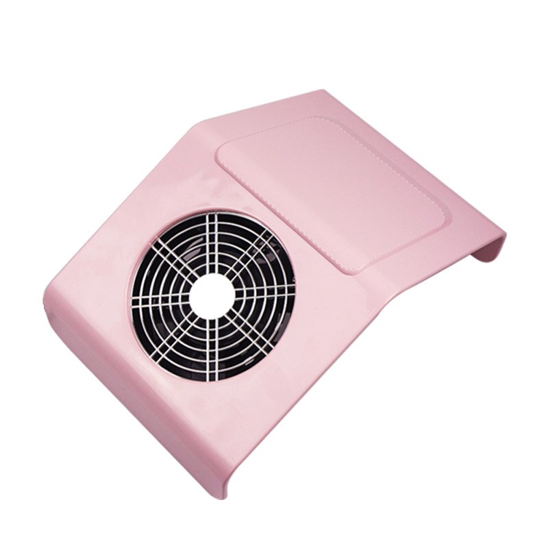 80W Sterke Nail Stofafzuiging Collector Stofzuiger Met Stofzak Nail Art Salon Tool Nail Dust Collector: 858-2a-Pink