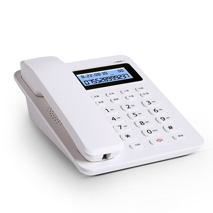 Fixed Telephone Landline for Home Office, Corded Telephone Business with Backlit, Fast Dial, Adjustable Volume, VIP Setting
