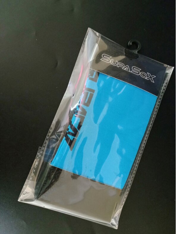 Calcetines Supacaz supasox ciclismo al aire libre Calcetines deporte ciclismo correr por montaña camping baloncesto calcetines para hombres y mujeres: blue black logo