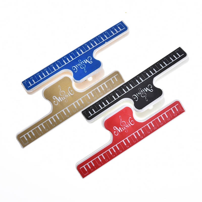 1PC 150mm x 20mm Clip de Note de livre Musical ABS Piano musique livre Page Clip clé triple Clip accessoires de musique