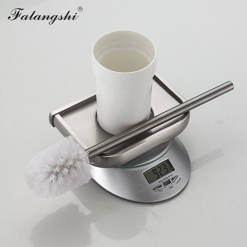 Falangshi Toiletborstelhouder Koper Messing Antiek/Borstel/Wit/Zwart Badkamer Accessoires Wandmontage WB8700