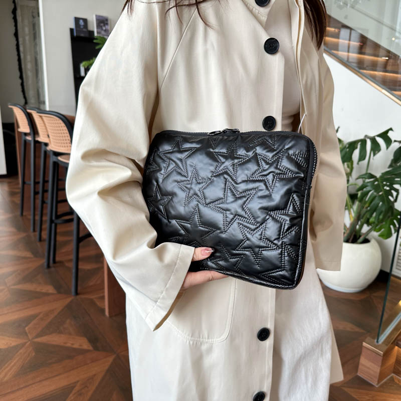 Laptop-Hülle, schützende Tragetasche, Sternmuster für 11/13/15 Zoll Notizbuch-Tablette: Blau