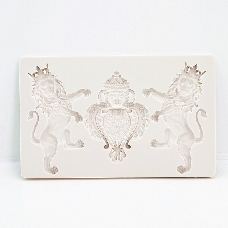 Nuovo stampo in silicone Leone per decorazione di torte in rilievo strumenti per decorare torte fondente in resina stampi per cioccolato accessori da cucina