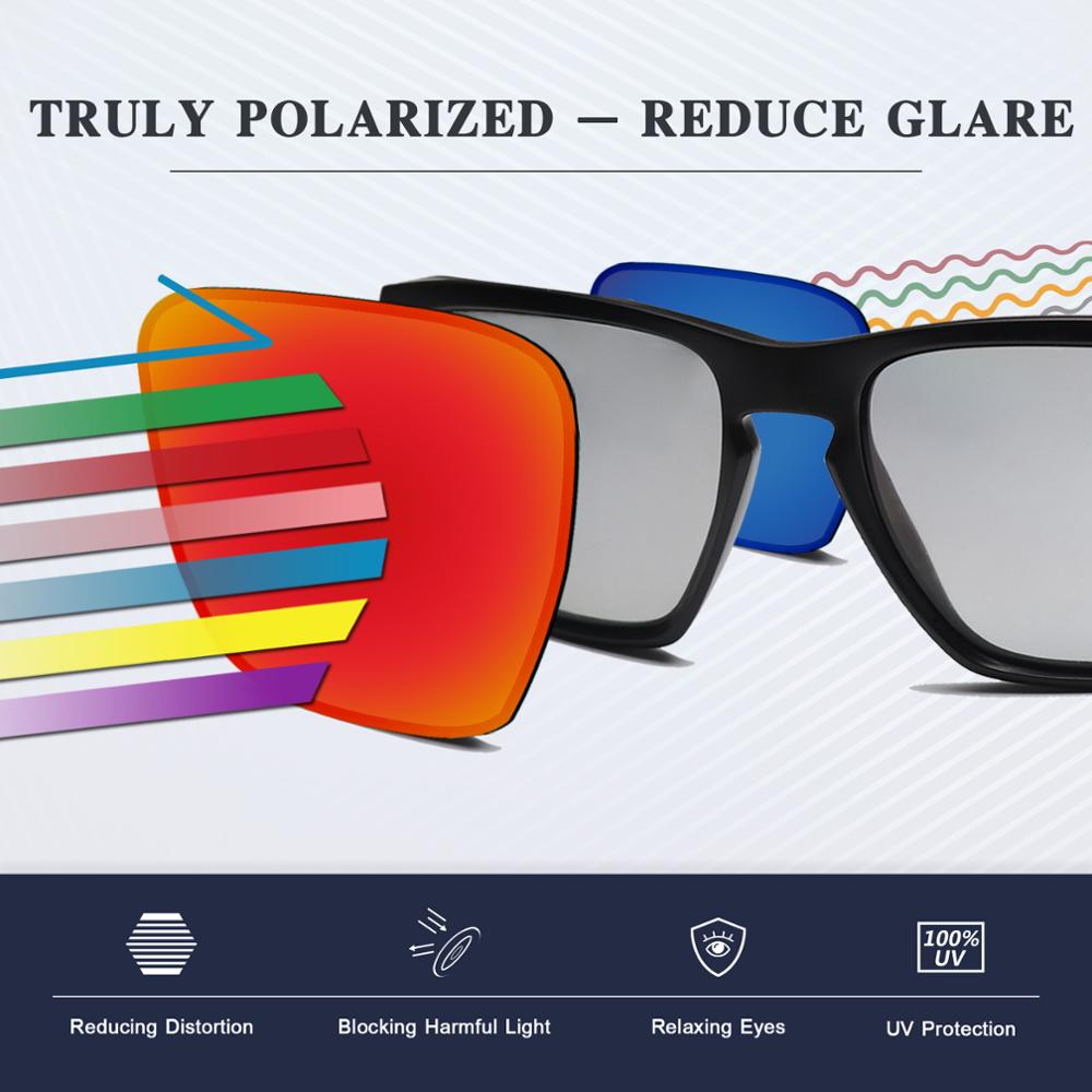 SmartVLT Vervanging Lenzen Gepolariseerde voor Oakley Batwolf Zonnebril-Ice Blue