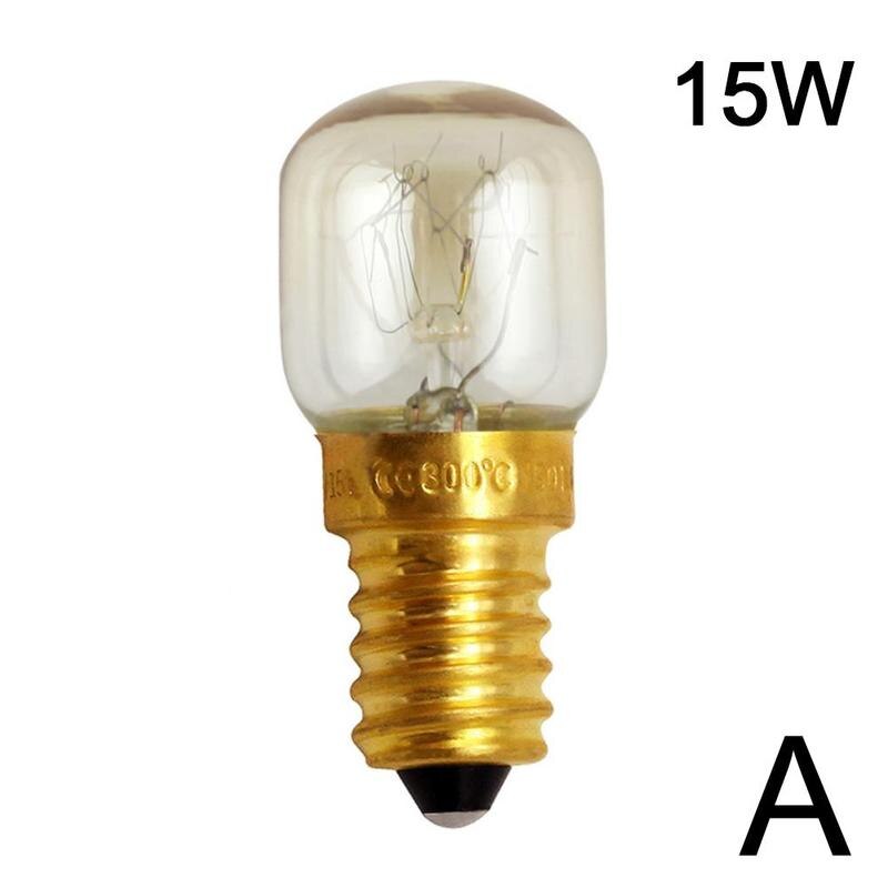 15W 25W High Temperature Microwave Oven Bulb E14 300 Lamp Bulbs Cooker Filament Tungsten Screw Degree Light Bulbs I2W0: 15w