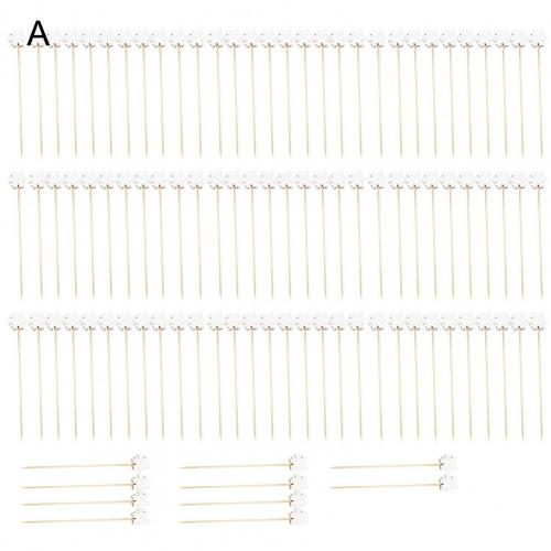 Wide Application 100Pcs Durable Appetizers Wedding Party Toothpicks Safe Cocktail Toothpicks Fancy for Christmas Decor: A