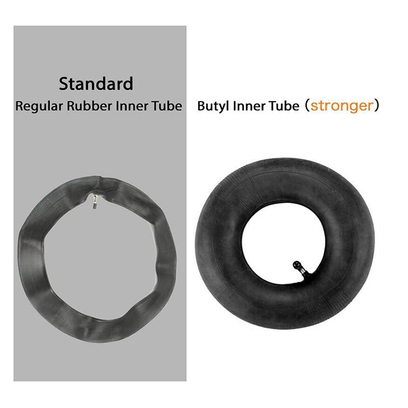 2- pack 2.80/2.50-4- tums innerslang med  tr87 böjda ventilskaft för skotrar, gräsklippare, skottkärror, handtruckar