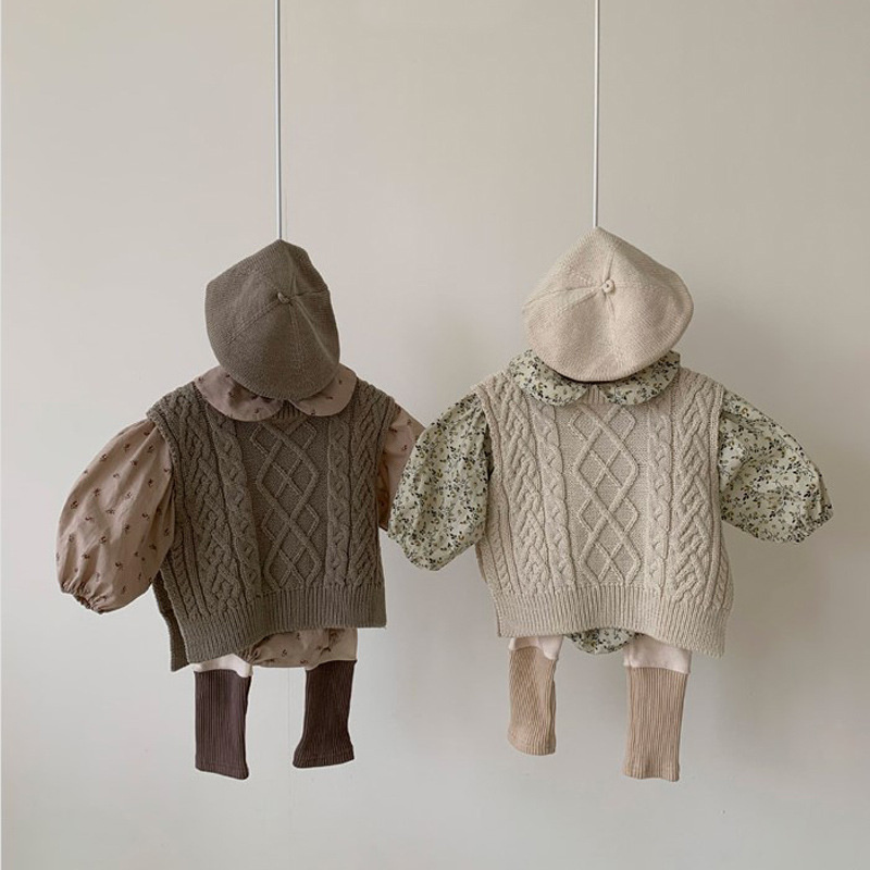 Gilet Fille Brodé Petits Juniors - Coton - Taille 3 Ans - Occasion Très Bon état
