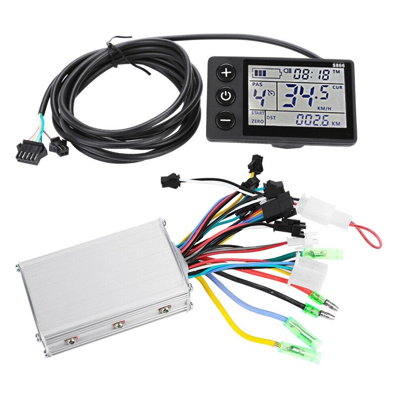 24V-36V 250W-350W Electric Bike Controller with LCD Display Brushless Bicycle Motor Scooter Controller E-Bike Accessor
