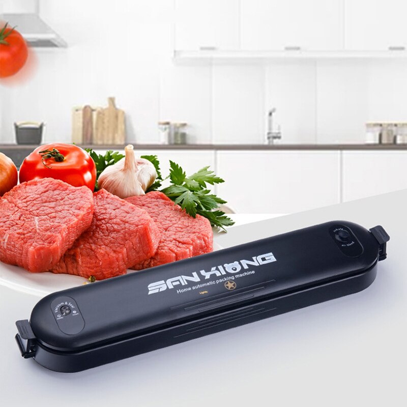 Vacuum Food Sealer 220V/110V Automatic Commercial Household Food Vacuum Packing Machine Electric Vacuum Sealer Include 5Pcs Bags