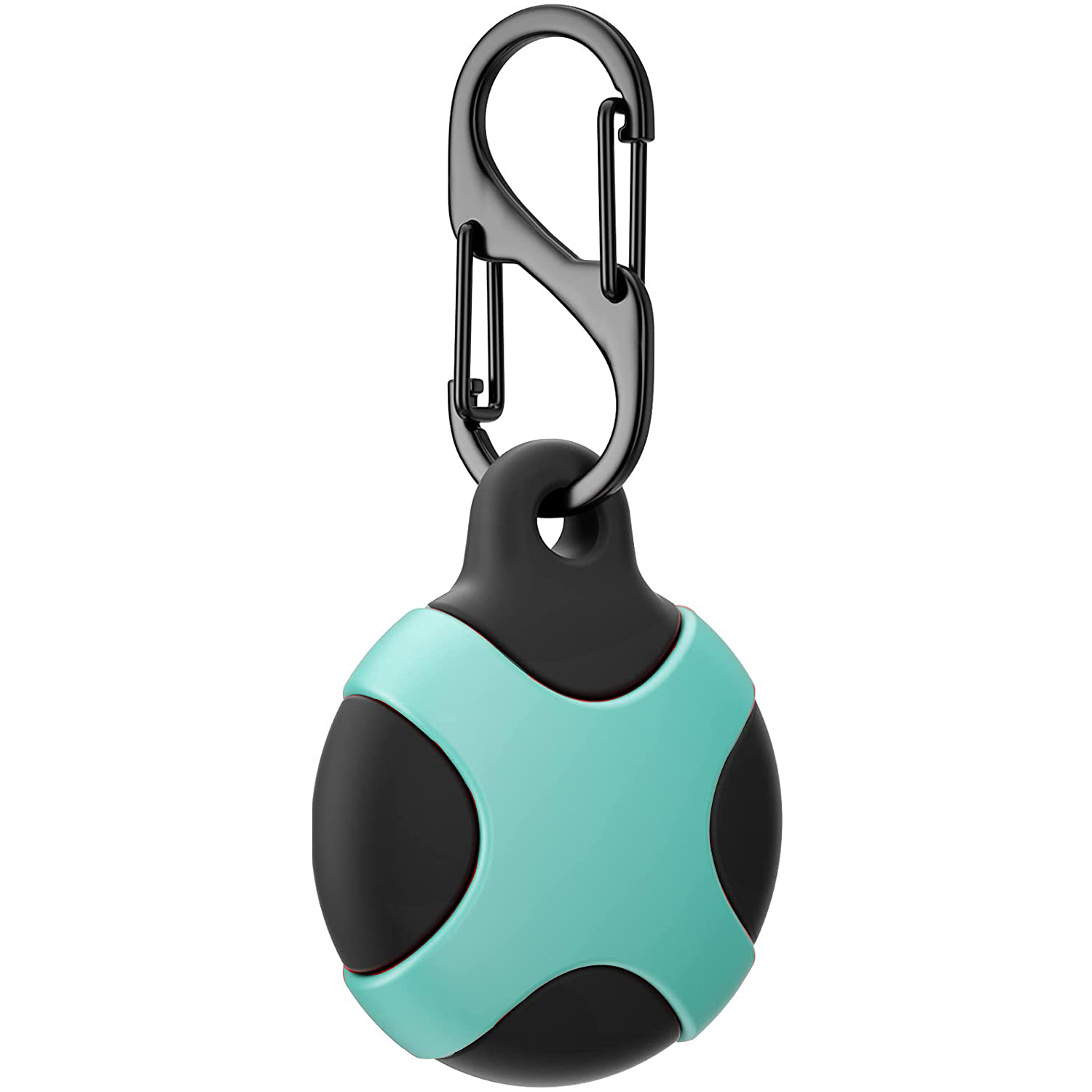 Silicone Case for Apple AirTag with Keychain Ring Waterproof Shockproof Protective Sleeve Tracker Cover Airtags Holder Carabiner: Khaki