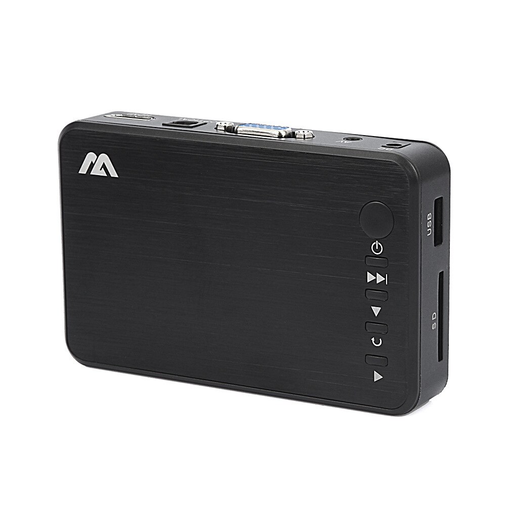 Reproductor multimedia de 1080P leer unidad USB/tarjeta SD con salida HD HDMI/AV/VGA para RMVB/MKV/JPEG etc con Control remoto