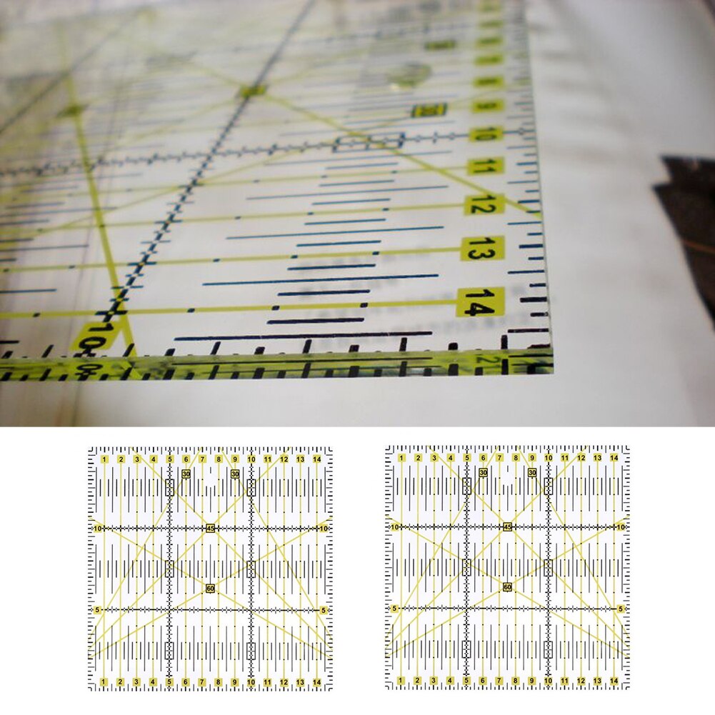 Praktische Schneiderin Stoff Schneiden Verdickt Acryl Quadrate Werkzeug Manuelle Cutter Genaue Herrscher