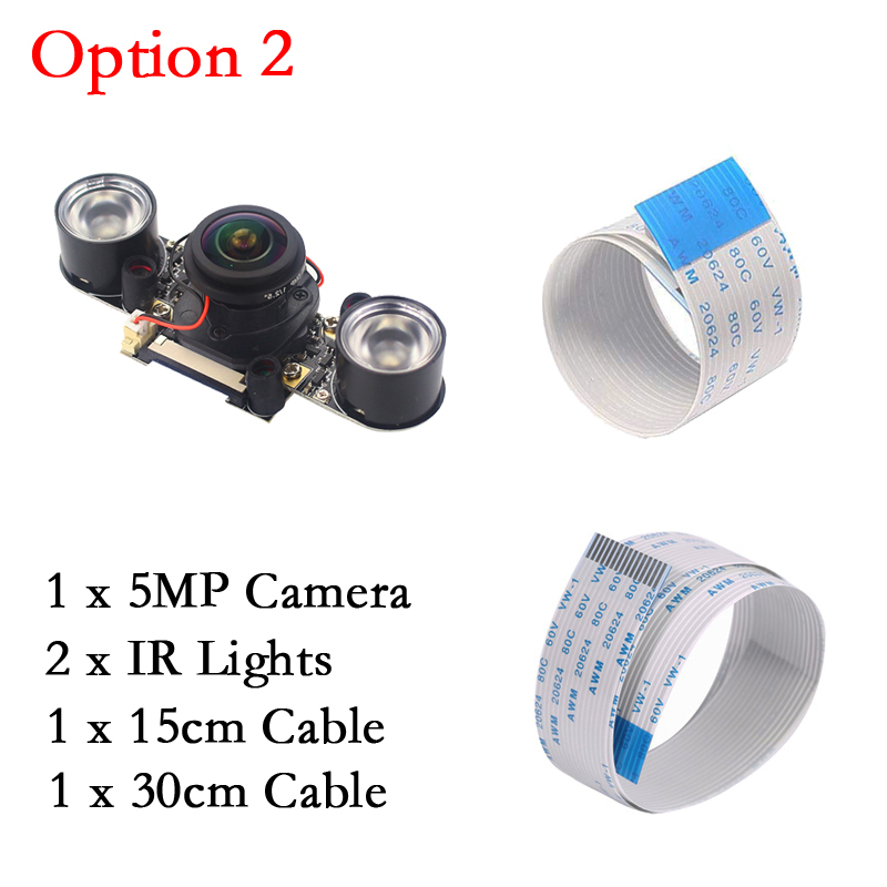 5MP Raspberry Pi Night Vision Camera Module - 1080P - IR-CUT - 175 Degree Angle - for Raspberry Pi 4B/3B+