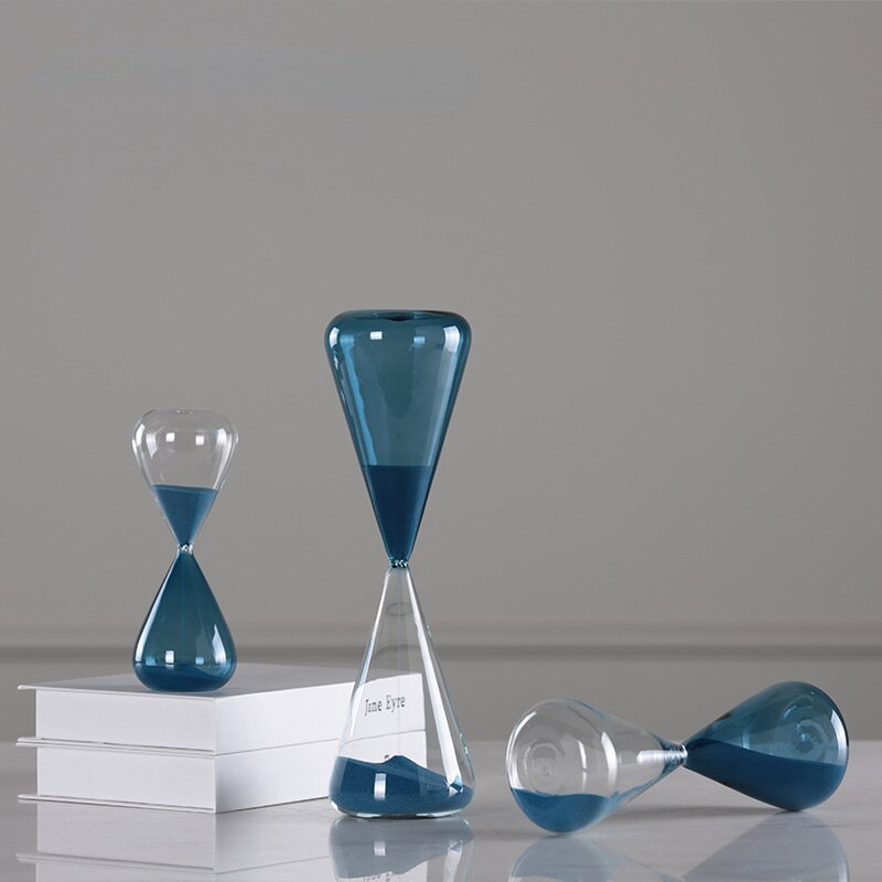 Home furnishings 60 minutes hourglass 30 minutes time recorder 10 minutes blue hourglass time countdown hour glass sand timer