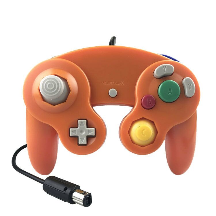 Gamepads Game Controller Pad Joystick for Nintendo Game Cube or for Wii kids Christmas: Dark orange