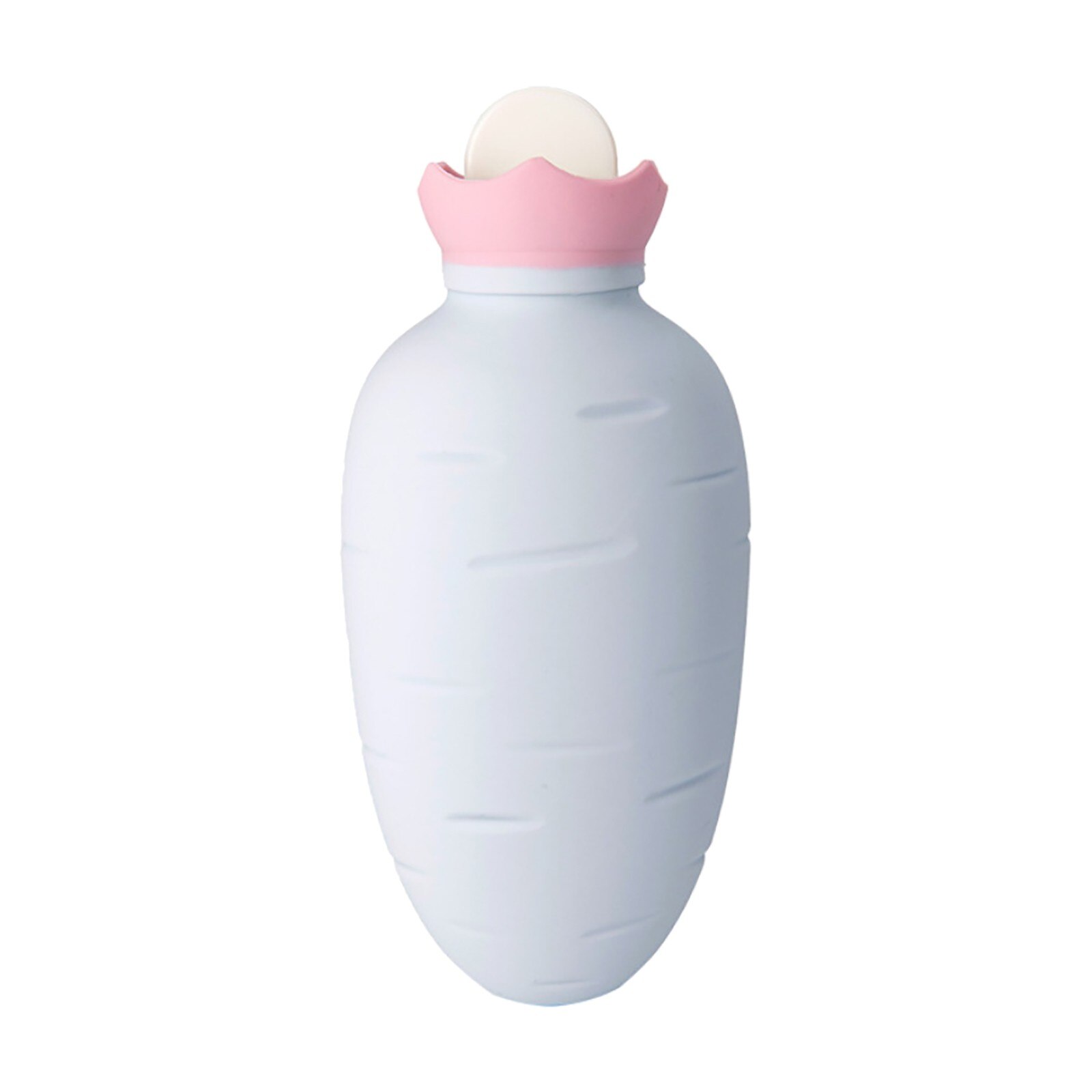 Water Bottle Color Carrot Thick PVC Silicone Rubber Water Bottle Irrigation Hand Warmers Warm Palace Warm Bag: B