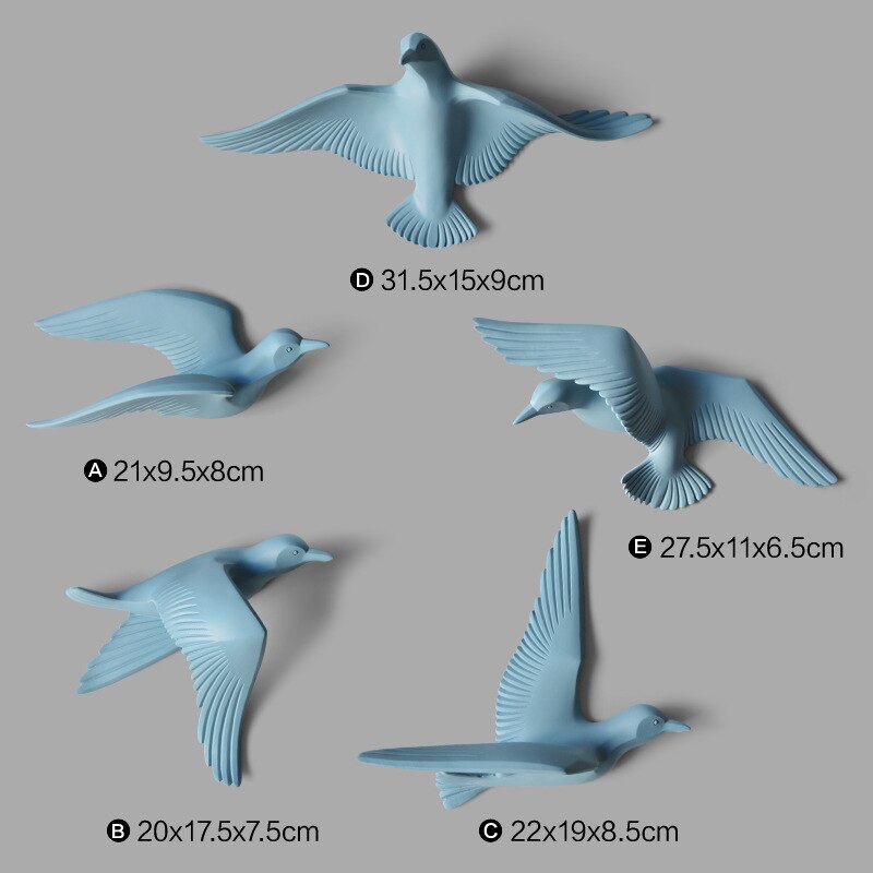 3D Resin bird Home Decoration decor wall stickers decoration: 5