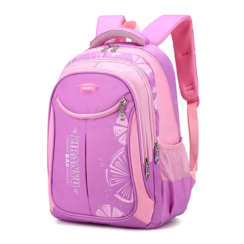 Sacs d'école imperméables pour enfants, pour garçons et filles, sac à dos d'école primaire, cartable pour livres,: purple