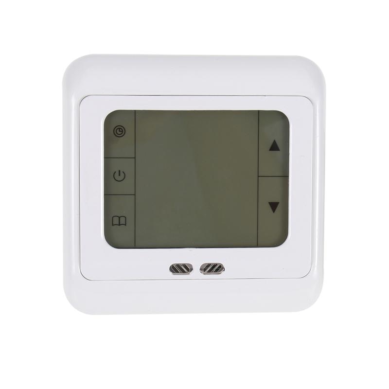 Programmable Digital Thermoregulator Touch Screen Room Heating Thermostat Underfloor Heating for Warm Floor Electric System: 3M External Probe