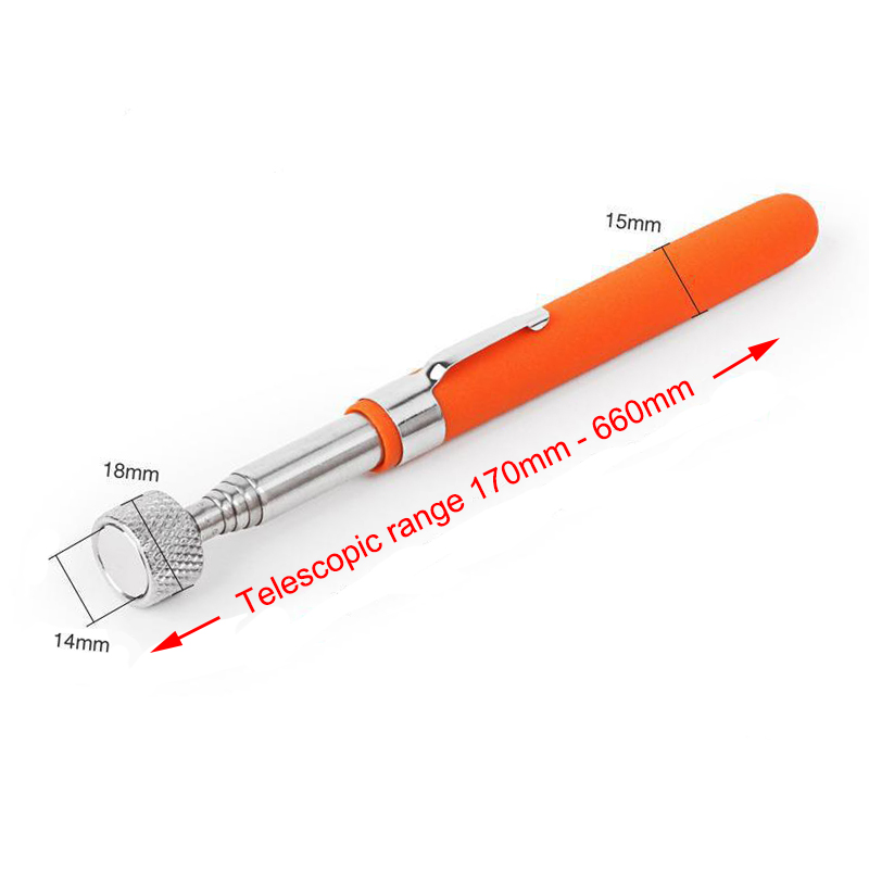 Mini Portable Telescopic Magnetic Magnet Pen Handy Tools Capacity For Picking Up Nut Bolt Extendable Pickup Rod Stick: Blue
