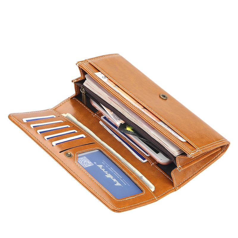 Baellerry Fahion Wallet Women PU Leather Casual Slim Womens Wallets and Purses Red Phone Card Holder Wallet