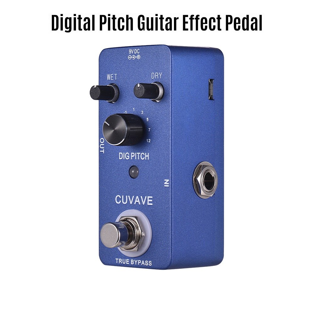 Serie gitaar effectpedaal 8 effecten gitaarpedaal true bypass volledig metalen shell gitaar onderdelen & accessoires: Digitale pitch
