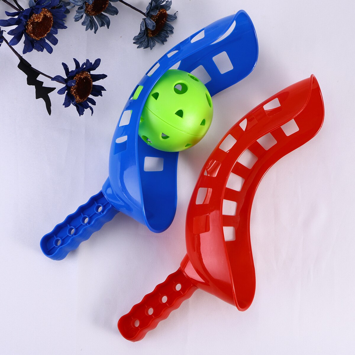 Schaufelspiel, schaufelwurf- und fangset, outdoor-sport-strandspiel für kinder (farbe zufällig)